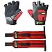 Weight Lifting Gloves and Weightlifting Wrist Wraps for Men & Women - Money-Saving 2-in-1 Fitness Bundle for Gym & Training - Exercise Gloves for Crossfit, Powerlifting & Workout - Medium