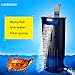 LONDAFISH Ultra-Low Water Level Turtle Filter - 600L/H Submersible Aquarium Filter w/Waterfall Oxygenation, Quiet Operation for 10-40 Gallon Tanks