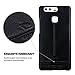 Pierre Cardin Slim Fit Leather Snap On Hard Back Cover for Huawei P9 - Black