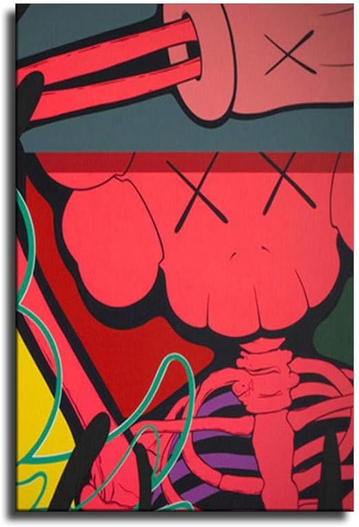 Amazon Com Heiwu Kaws Poster Canvas Art Poster And Wall Art Picture Print Modern Family Bedroom Decor Posters Home Kitchen