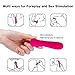 Bullet Vibrators, Enlove, Protable Adult Sex Toy with 20 Vibration Modes for Travel Clitoral G-spot Stimulation, Rechargeable Waterproof Vibrator for Men Women Couples, Rose Redthumb 2