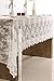 Ling's moment White Floral Lace Table Runner 60 x 120 Inches for Rustic Country Wedding Party, Bridal Shower, Baby Shower, Candlelight Dinners
