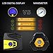 ABOX Air Compressor Tyre Inflator, Portable Air Compressor Pump with Digital Gauge, Auto Off, 3 Mode LED Light, 12V 100 PSI Tire Pump for Car, Motorcycles, Bicycles, Mattress and Other Inflatables