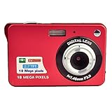 GordVE SJB26 2.7inch 18MP Mini Digital Camera 8x Digital Zoom Red Color