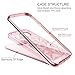 BENTOBEN Compatible with Phone Case Samsung Galaxy S7 Edge, Clear Crystal Slim 3D Geometric Design Soft TPU Hard PC Frame Hybrid Shockproof Protective Phone Cases for Girls Women, Rose Gold