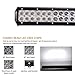 Senlips 180C-C3CR, 28inch 180W Spot Flood Combo Waterproof Truck Boat Off Road Bar Fog Led Work Lights Driving Lamp with Mounting Bracket for SUV ATV 4X4 4WD