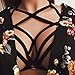 Hemlock Elastic Bandage Bra, Women Lingerie Strap Bralette Bustier Top (M, Black)