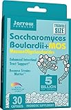 Jarrow Formulas Saccharomyces Boulardii and MOS, Enhanced Intestinal Tract Support, 5 Billion Cells Per Capsule, 30 Vegetarian Capsules