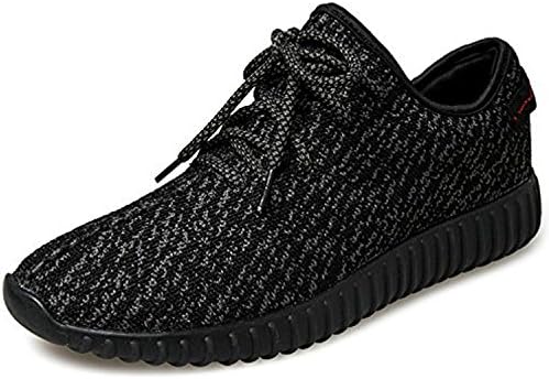TiAnge Mens Womens Unisex Couple Casual Fashion Sneakers Breathable Athletic Running Shoes Black 48