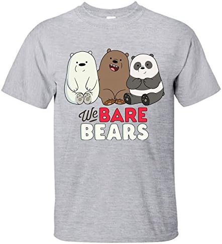 Arriasa Cotton Men's We Bare Bears Cubs T-shirt Short Sleeve