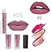 Matte lipstick set, 5 Color Non-Stick Cup Liquid Lipstick Waterproof Long Lasting Lip gloss Set (5 lipstick)