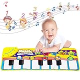 Kaseberry Baby Musical Piano Mat, Early Education Toys Music Mat for Kids, Musical Blanket Touch for Toddlers, Keyboard Play Mat Gifts for Boys / Girls