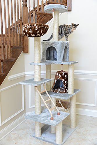 Armarkat Cat Tree Model A7802, Silver Gray