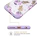 6S Plus Case,iPhone 6 Plus Case Purple,Fingic Floral Pineapple&Snowflake Thin Case Hard PC&Soft Rubber Anti-Scratch Shockproof Phone Case for iPhone 6/6S Plus,Floral Pineapple/Purple