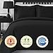 Comfy Bedding | 5-Piece Comforter Set | Microfiber Bedding | King | Frame – Plum | 1 Comforter, 2 Pillow Cases, 1 Square Decorative Pillow & 1 Rectangle Decorative Pillow | Microfiber | Modern