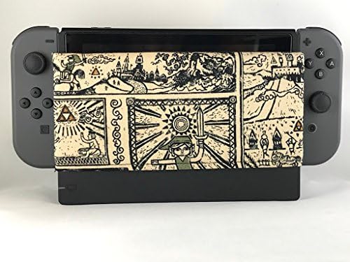 GameSide - Soft Microsuede Protects Screen Anti Scratch Cover Sleeve Pad for Nintendo Switch Charging Dock - Nintendo Dock Cover - Nintendo Dock Sleeve (Zelda 1)