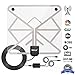 Whlzd TV Antenna, [2018 UPGRADEDHD] Digital Indoor TV Antenna 60 - 100 Mile Range - Support 4K 1080p & All Older TV's for Indoor with Powerful HDTV Amplifier Signal Booster - 16.5ft Longer Coax Cable
