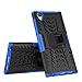 Sony Xperia L1 Case,Mama Mouth Shockproof Heavy Duty Combo Hybrid Rugged Dual Layer Grip Cover with Kickstand for Sony Xperia L1 (with 4 in 1 Packaged),Blue