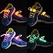 GlowPRO LED Shoelaces - Rave Accessories - Flashing Bright Glow in The Dark LED Shoelaces That are Great for Rollerskates, Running or Cycling at Night, Festivals, Concerts and More - Red