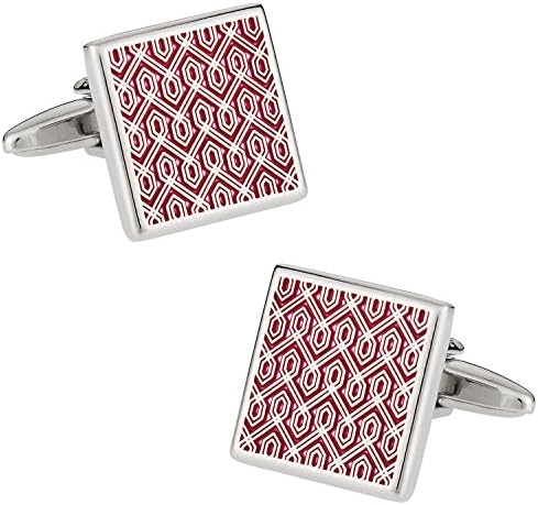 Red Tapestry Middle East Cufflinks with Presentation Box