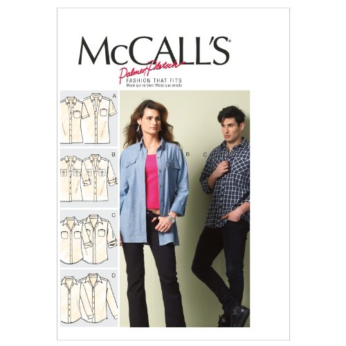 McCall's Patterns M6613XN0 Misses'/Men's Shirts Sewing Pattern, Size XN (XLG-XXL-XXXL)