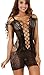 Freemale Women Sexy Mesh Lingerie Fishnet Babydoll Mini Dress Free Size Bodysuit