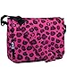 Wildkin Kids Messenger Bag for Boys and Girls, Perfect Size for Packing Items for School or Travel, 600 Denier Polyester Fabric Messenger Bags Measures 13 x 10 x 4 Inches, BPA-free (Pink Leopard)