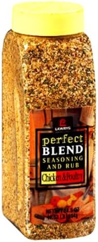Lawry's Perfect Blend Chicken and Poultry Rub, 24.5 Ounce (Pack of 12)