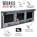 XL 32” Entryway Chalkboard with Hooks for Coats, Key Holder, etc. - Distressed Rustic Gray Wood Framed Hanging Chalk Board Organizer Wall Decor - 3” Display Shelf