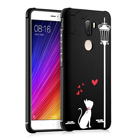 Huawei Handyhülle Kompatibel Xiaomi Mi5S Plus (5,7 Zoll) Cute Cartoon Katze Schädel Panda Liebe Design Ultra Slim TPU Schutzh