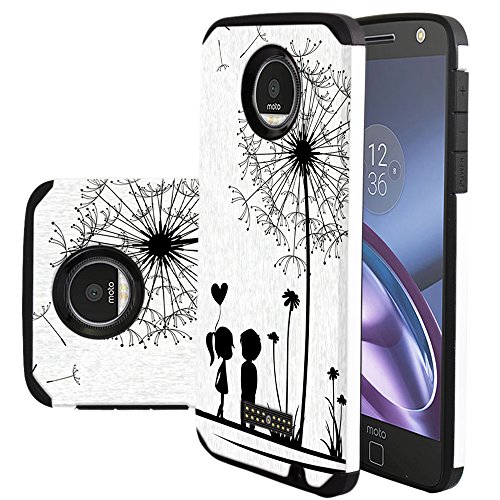 Moto z droid case, harryshell shock absorption drop pro…