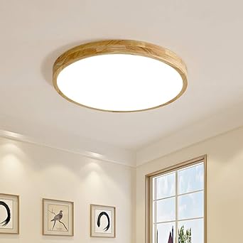 Led Runde Holz Deckenleuchte Nordic Modern Deckenlampe Dimmbar Mit Fernbedienung 30cm Holz Lampe Fur Wohnzimmer Schlafzimmer Esszimmer Buro Kinderzimmer Leuchte Decke Licht Holzlampe Amazon De Beleuchtung