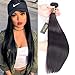 QTHAIR 12A Straight Human Hair Bundles(24
