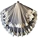 DreHouse Women's White / Ivory 2T Wedding Veil Elbow Length Applique Edge bride Veil & Comb