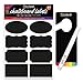 Colore Chalkboard Labels - Premium Large Chalk Contact Paper For Mason Jars, Canning or Bakery Supplies, Kitchen Pantry Storage & Canister Sets, Cookie & Spice Glass Jar, Beer & Wine Bottles - 64 Pack