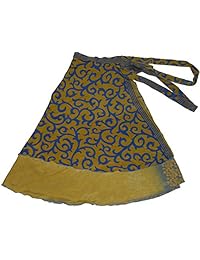 wevez montón de Pack de 5 sari de seda de la dama faldas, tamaño mediano), varios colores