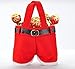 6X Christmas Christmas Bags Stocking Xmas Santa Pants Kid Gift Candy Gift Bag Sack Stocking Filler, Miniko(TM) Red Christmas Candy Bags Santa Treat Shorts Pants Stocking Filler Xmas Gift