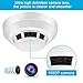 Heymoko Wi-Fi Smoke Detector Camera Motion Detection Night Vision 1080P Wireless IP Indoor Baby Pet Monitor Remote Real Time Video Free App View Nanny Cam Home Security Camera SD Card Storage to 128GB