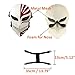 CCTRO Airsoft Skull Face Mask, Full Face Protective Tactical Masks Gear for Airsoft Paintball Outdoor Cs War Game BB Gun Cool Scary Ghost Halloween Party Mask