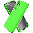 CUZMIGO for Samsung Galaxy S24 Plus Silicone Case, Slim Fit Premium Liquid Silicone Shockproof Phone Cover, Upgraded Camera Protection and Microfiber Lining 6.7inch, Neon Green