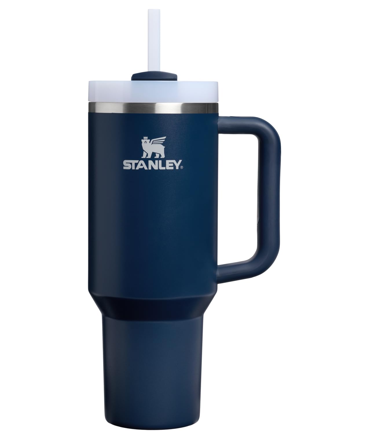 STANLEY Quencher H2.0 Flow State Tumbler, 40 oz, Dark Navy | Handle and Straw | 3-Position Lid | Cup Holder Compatible for Tr