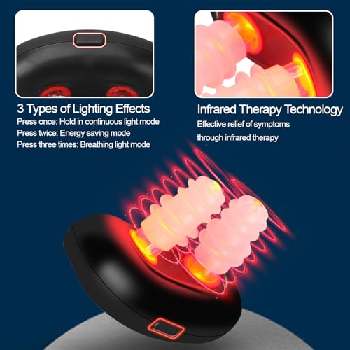 Red Light Nasal Therapy Device,Infrared Light Therapy. Portable Red Light Therapy Belt for Nose Nasal Clearing Device (black1)