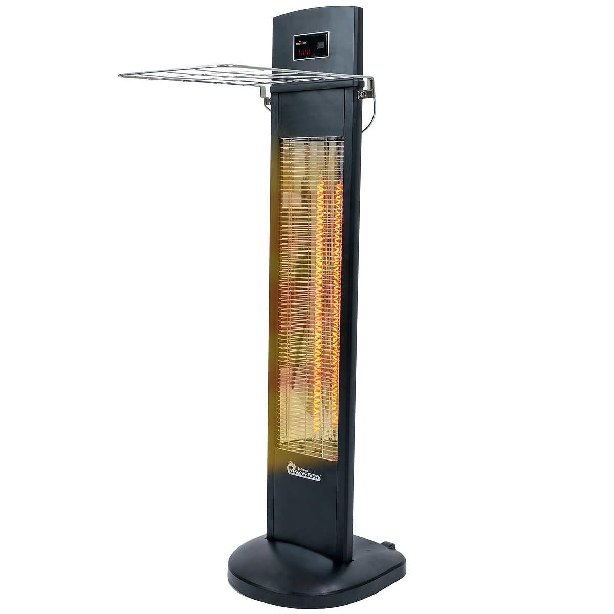 Photo 1 of DR. INFRARED HEATER DR-298 Freestanding Portable Infrared Space Heater, 1500W Indoor Outdoor Use, Wall/Ceiling Mountable, Remote Control, 3 Heat Settings, Timer, Tip-Over & Overheat Protection, Black