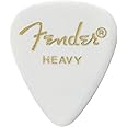 Fender Classic Celluloid Guitar Picks 351 Shape, Guitar Accessories, White, Heavy, 12-Pack