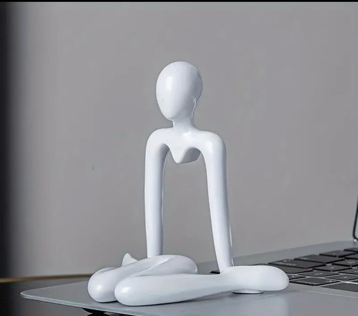 1pc Sculpture Decoration, Creative Abstract Character Ornaments, Art Sculpture, Sitting Sculpture, Modern Home, Living Room Decorations, Cute Small Ornaments, Tabletop Decor, Home Decor