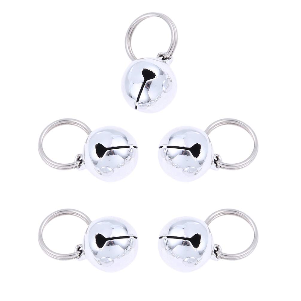 Balacoo Cat Bells for Collar Loud Jingle Bell Pendant - Non Rust Pet Tracker Anti Lost Bells Ornament for Small Medium Dogs Cats (5Pcs,18MM)