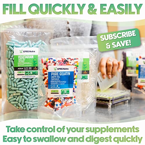 XPRS Nutra Size 000 Empty Capsules 1000 Count Empty Gelatin Capsules xprs-nutra-size-000-empty-capsules-1000-count-empty-gelatin-capsules