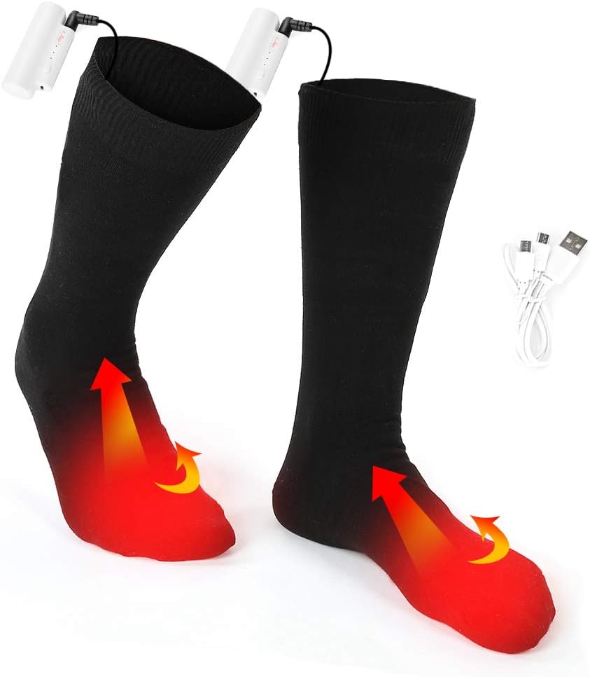 6000Mah Calze Riscaldate A Batteria, Calzini Riscaldanti Ricaricabili