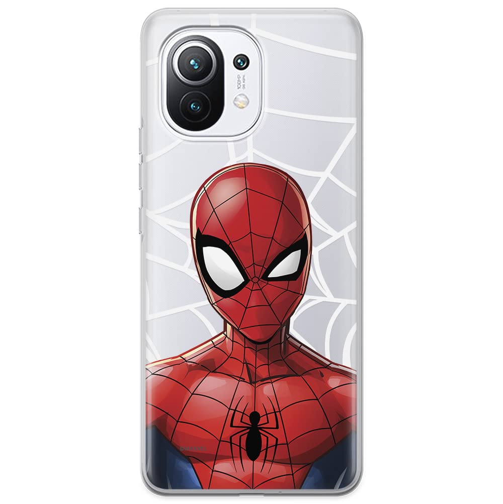 ERT GROUP mobile phone case for Xiaomi 11 original and officially Licensed Marvel pattern Spider Man 012 optimally adapted to the shape of the mobile phone, partially transparent