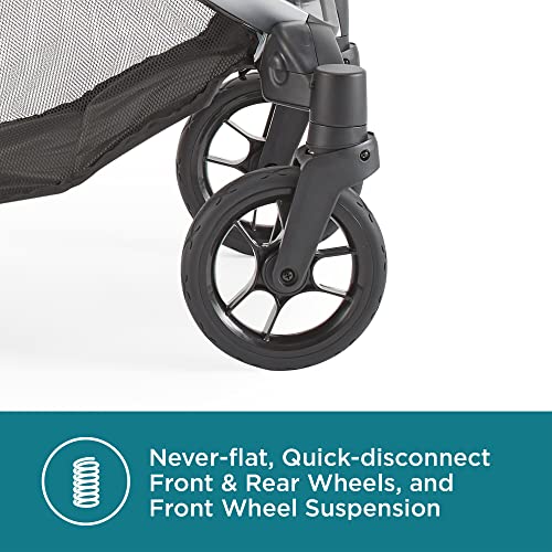 Contours Legacy Convertible Baby Stroller, SingletoDouble Design